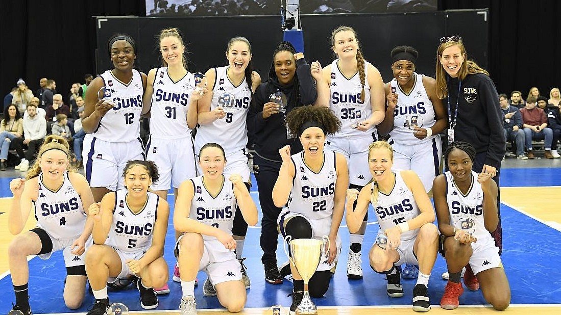 WBBL Cupsieger Sevenoaks Suns (Verwendung frei nur für diesen Beitrag vom 27.1.2020)