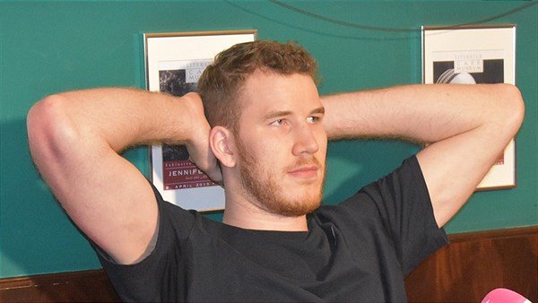 Jakob Pöltl relaxed (Verwendung frei nur für diesen Beitrag vom 13.3.2020)