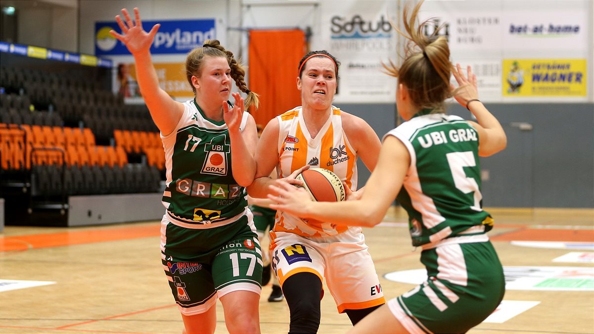 UBI Holding Graz vs BK Raiffeisen Duchess ist längst ein Klassiker im heimischen Damen-Basketball