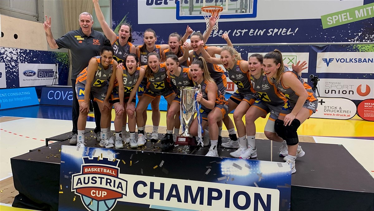 BK Raiffeisen Duchess - Siegerinnen im Basketball Austria Cup 2021 