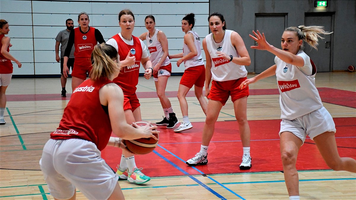 Training der Basketball Austria Frauen in Güssing 