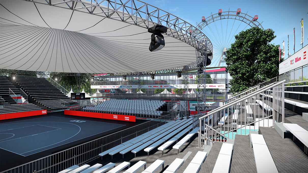 3x3-Arena am Wiener Riesenrad